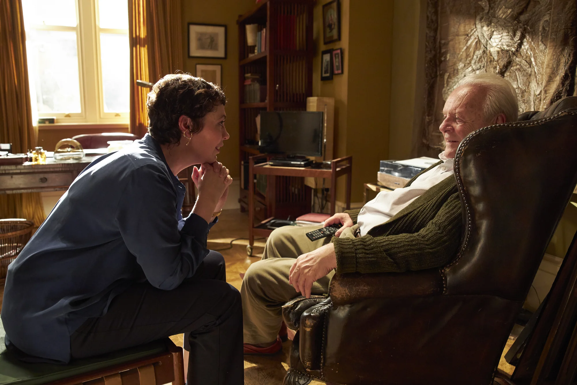 Promotional apartment still of Anthony and Anne from The Father